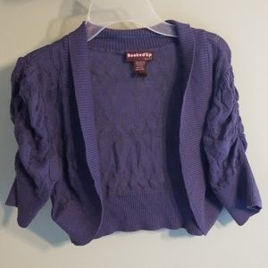 ⚘4 for $24⚘Hooked Up Cropped Cardigan size L
